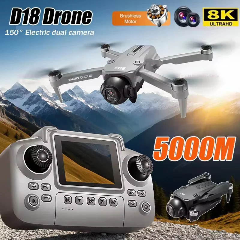 New D18 Rc Drone 8K… - image