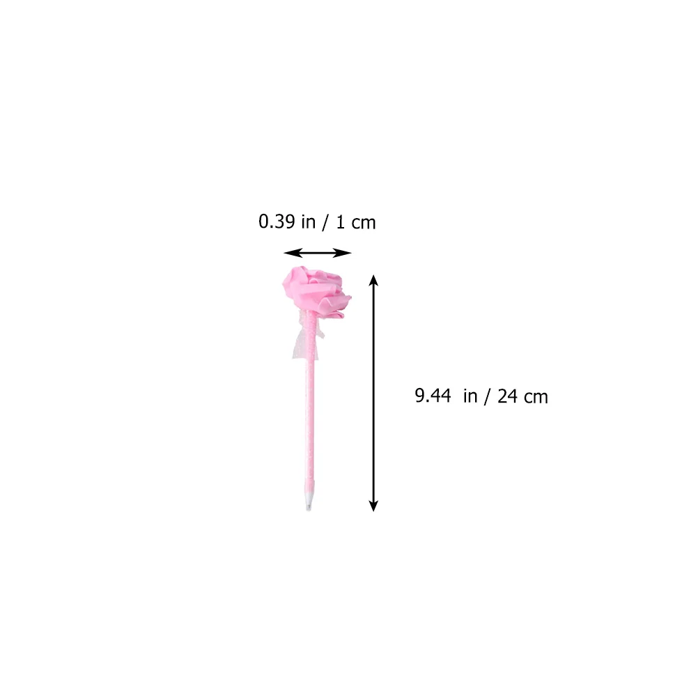 

12pcs Ballpoint Creative Rose Design Plastic For Kids Students Decorative Stationery School Supplies Writing Drawing