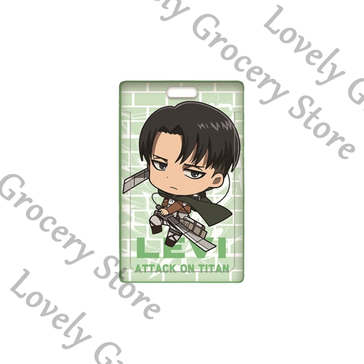 Anime Shingeki No Kyojin Mikasa·Ackerman Ataque A Los Titanes Levi Ackerman ataque a los Titanes Eren Jaeger Cosplay carpeta de tarjetas regalo