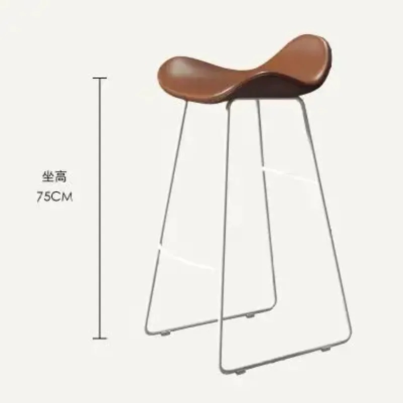 Moderne ontspannende hoge rugleuning Restaurante Unieke industriële eenvoudige barstoelen Lichte luxe toonbank Ergonomisch Muebles-meubilair