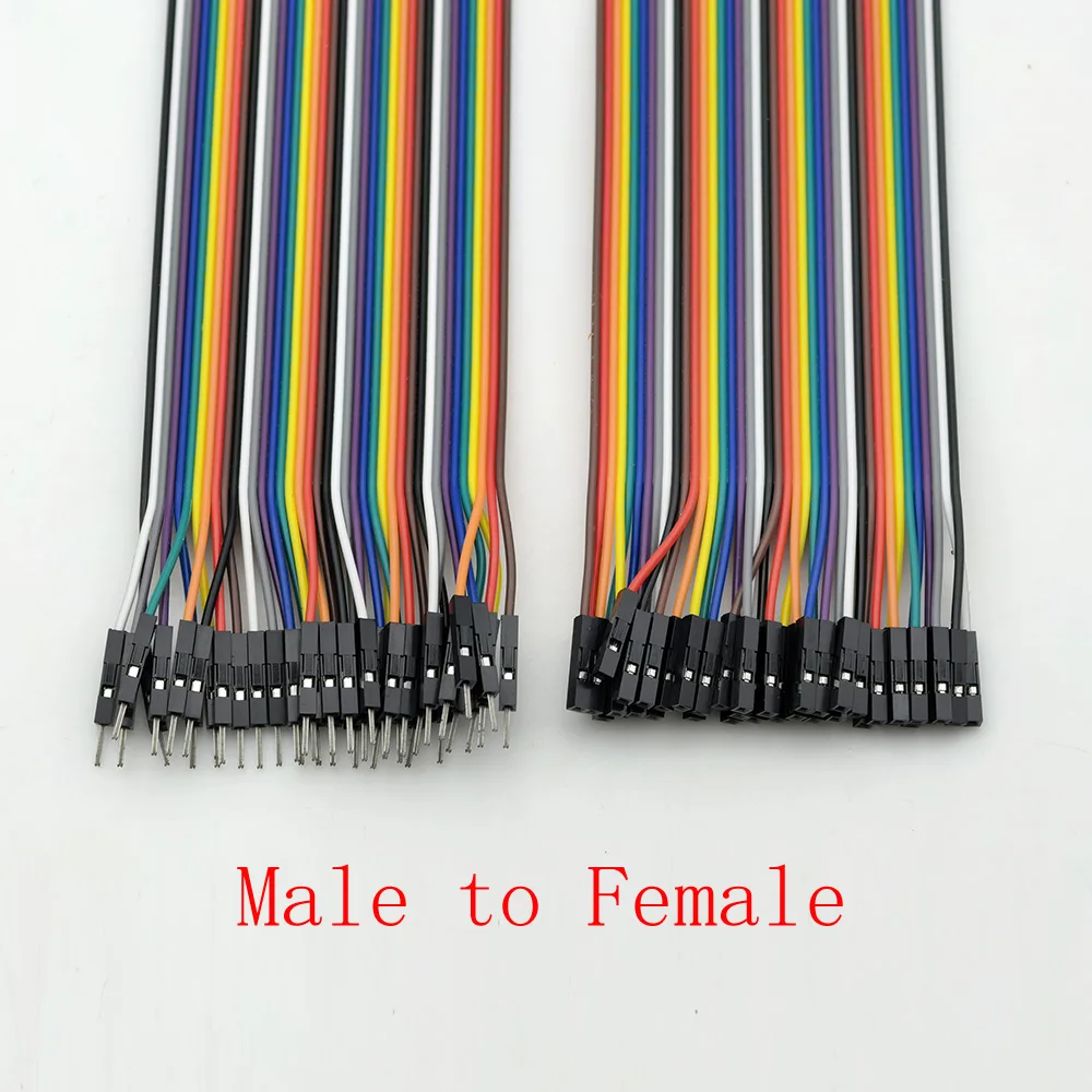 Breadboard Jumper Wire 40Pin Male to Male, Male to Female, Female to Female 2.54mm Connector Ribbon Cable for Dupont Arduino DIY view 3
