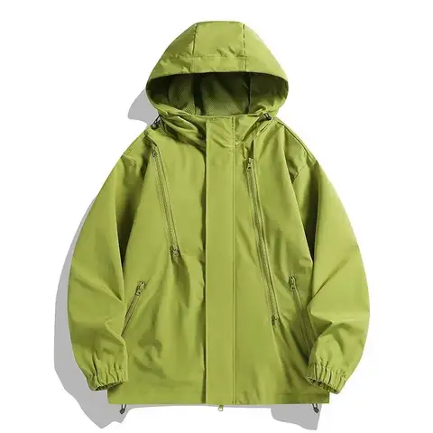 Men's Waterproof Hiking Jacket Outdoor Windbreaker Rain Coat Lightweight Breathable Windproof Jacket Unisex Camping Jacket