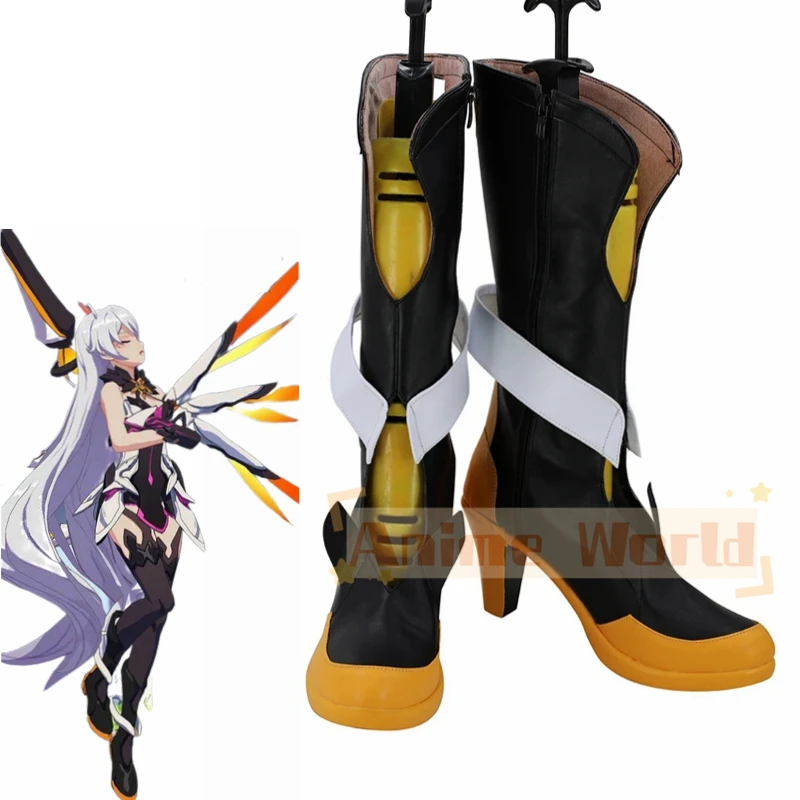 

Game Honkai Impact 3rd Kiana Kaslana Cosplay Boots High Heel Shoes Custom Made