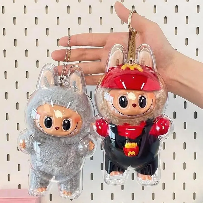 Transparante beschermhoes voor LABUBU V1 V2 Beschermhoes Ultieme pantser met stofdichte krasbestendige prestaties