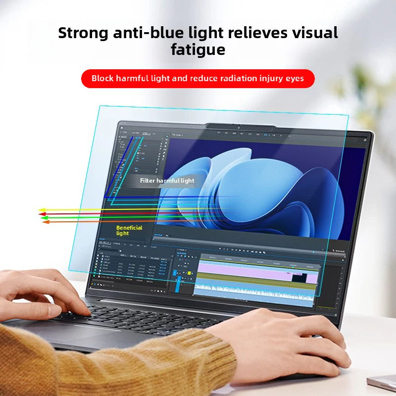 Anti-blue light refraction protective film cover suitable for HP EliteBook 1040 G11 and X Pro computer screen film keyboard film