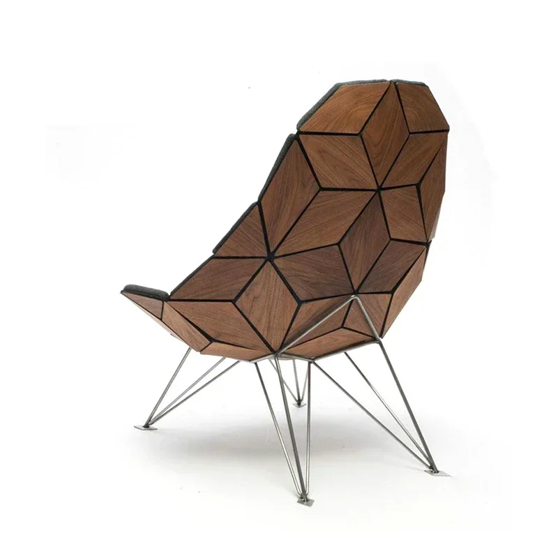 FRP rhombus square leisure chair, lazy home reception and negotiation chair