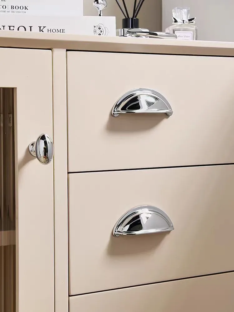 Shell Gold Cabinet Pull Furniture Door Handle Zinc Kitchen Drawer Cupboard Knobs Furniture Hardware