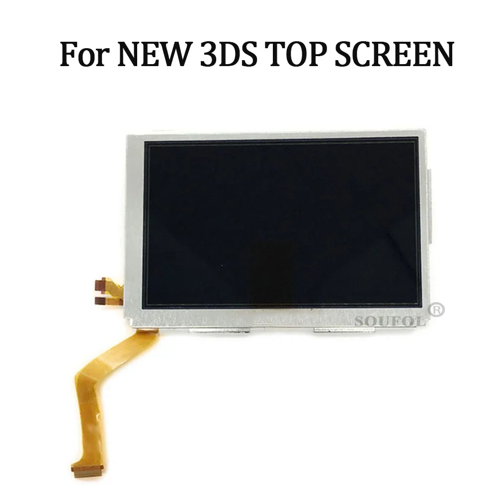 New Replacement For New3DS LCD Screen Display For Nintend NEW 3DS Upper Top LCD Screen Dropshipping 