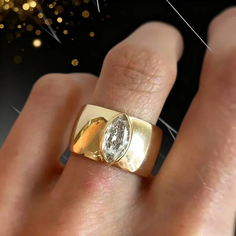 A horse eye design ring, fashionable and personalized, suitable for daily life, a universal accessory for all seasons - no box