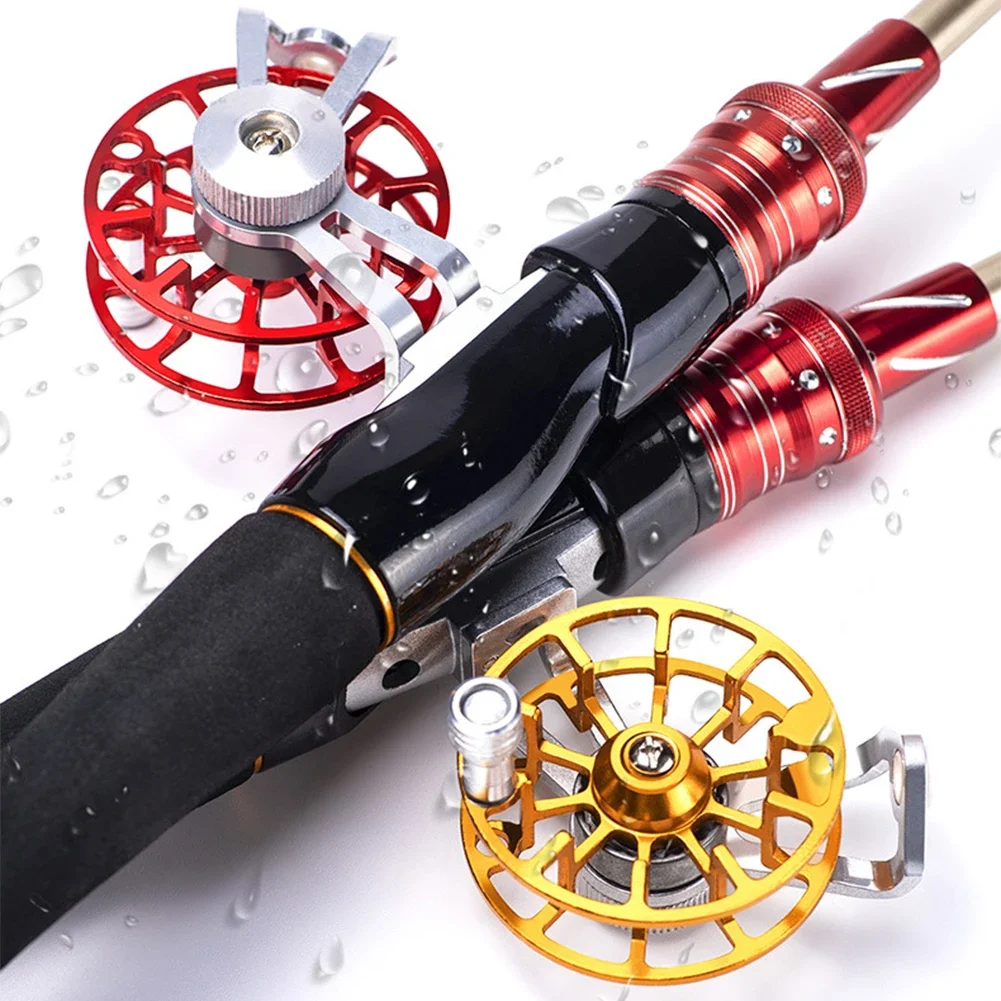 All-Metal Front Wheel Portable Super Light Ice Fishing Spinning Wheel Live Fish Buckle Winter Outdoor Tackle Accessories