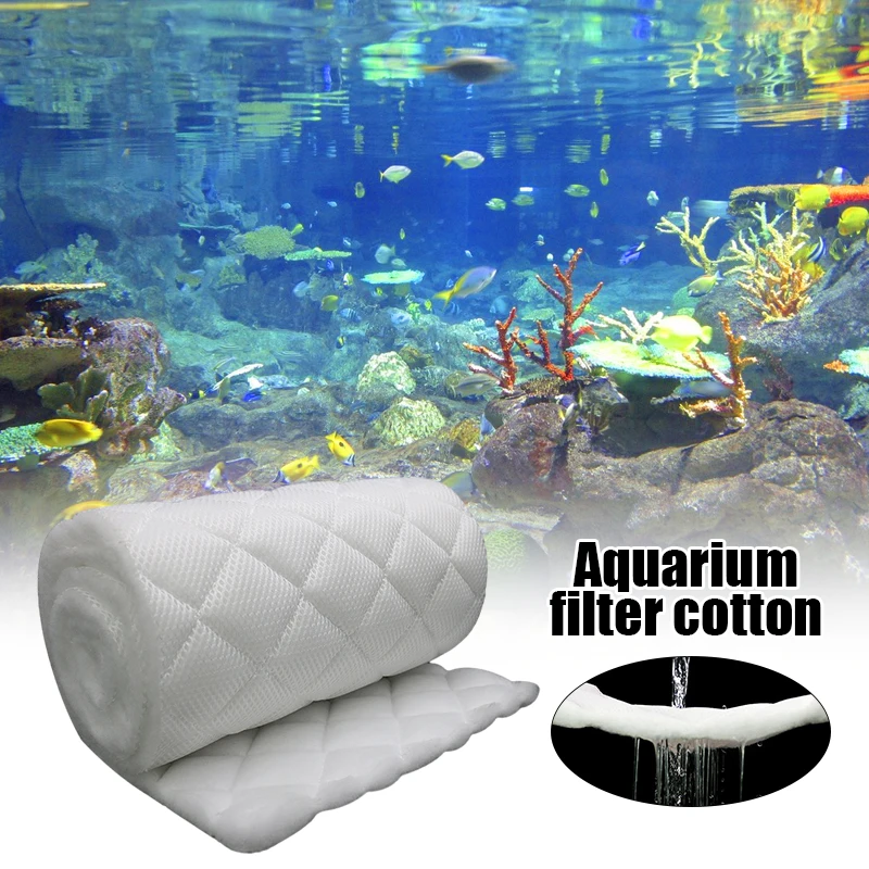 

2 Meter Aquarium Filter Cotton Filter Thick Sponge Filter Media Fish Tank Filter Pond Aquarium Fish Tank Skimmer Foam