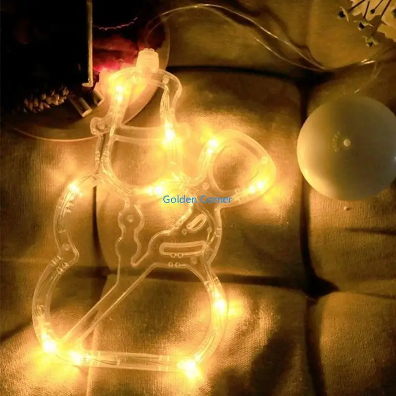 

E15D Window Hanging Light Scene Decor Festive Decorative Color Lamp 8 Type