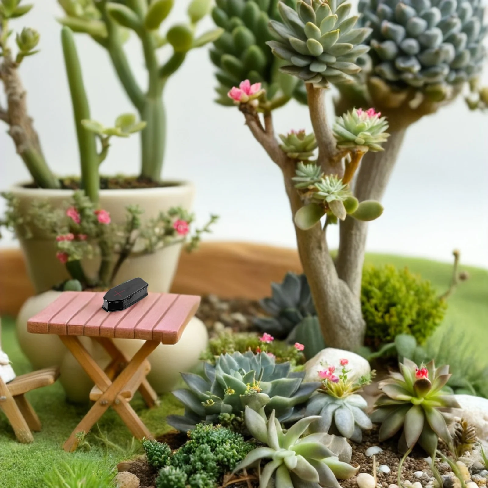 

50Pcs Mini Halloween Coffin Decor Resin Dollhouse Miniature Props High Realism Haunted Scene Enhancements Mini Coffin