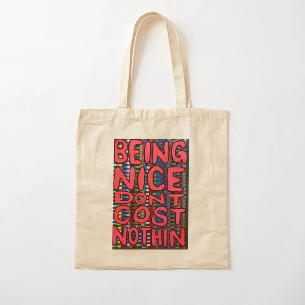 

Be Nice Tote Bag women bag canvas tote bags bags luxury women Tote Bag