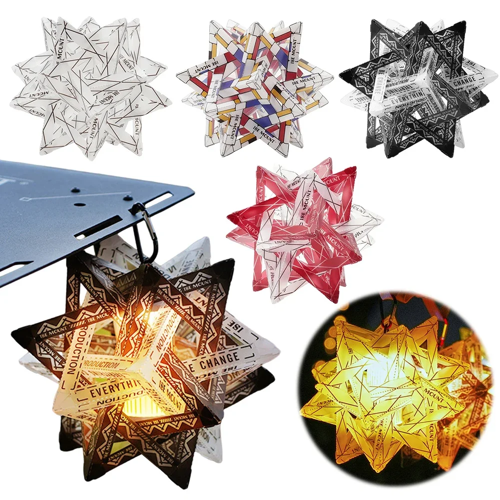 Outdoor Star Camping Light Shade Waterproof Atmosphere Lampshade DlY Lantern Shade Camping LED Lantern Hook for Camping view 2