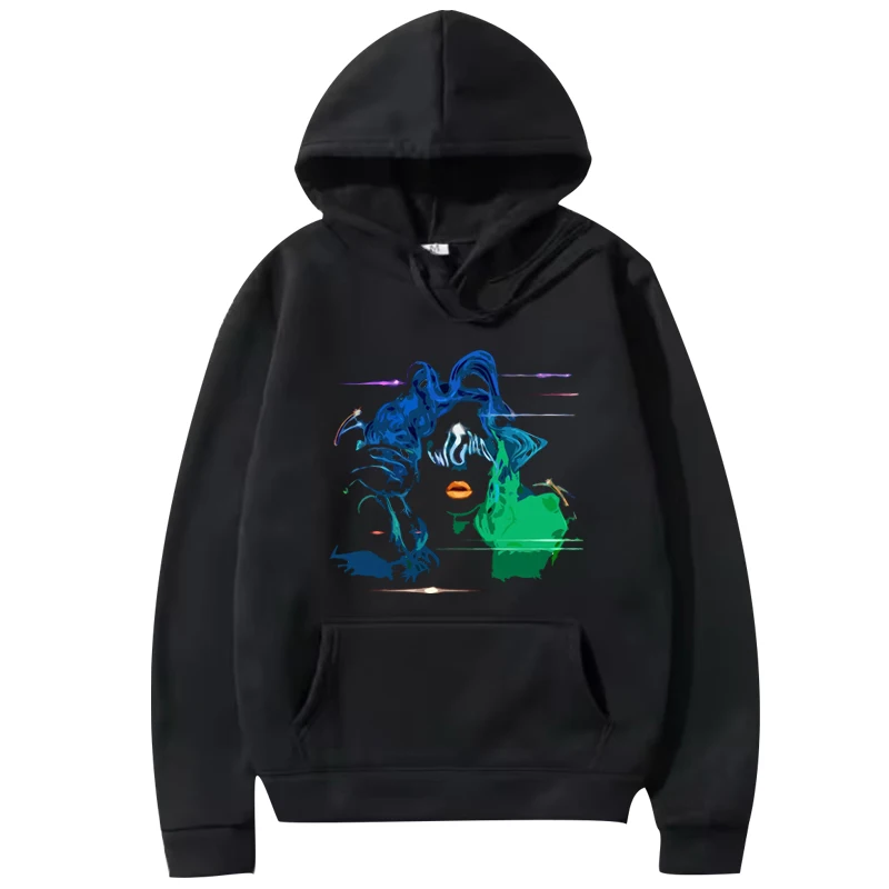 

Lady Gaga fashion Music Singer hoodie men women vintage Long sleeve cool Sweatshirt with print Graphics oversized hoodie unisex