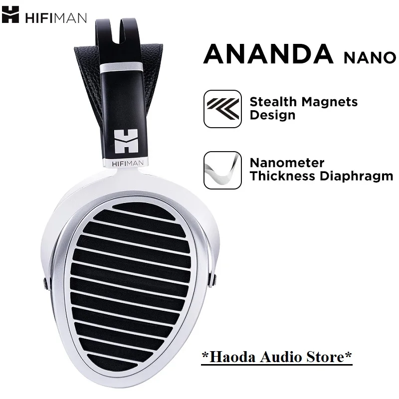 

Hifiman Ananda Nano Open-back Planar Magnetic Hi-Fi Headphones with Nanometer Thickness Diaphragm for Audiophiles