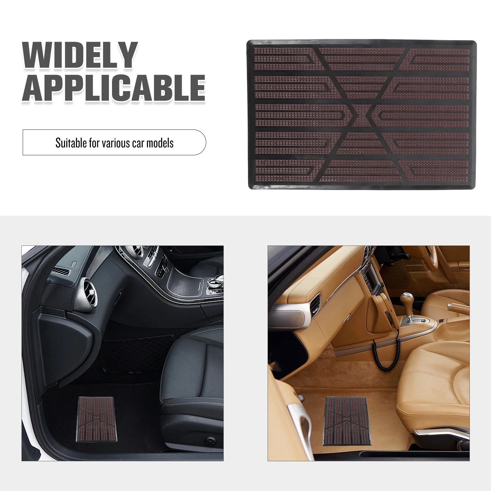 Automotive Floor Mat Universal Heel Protector Pad Car Floor Carpet To Protect Cover Holes Rips Tears And Marks For Most Vehicles