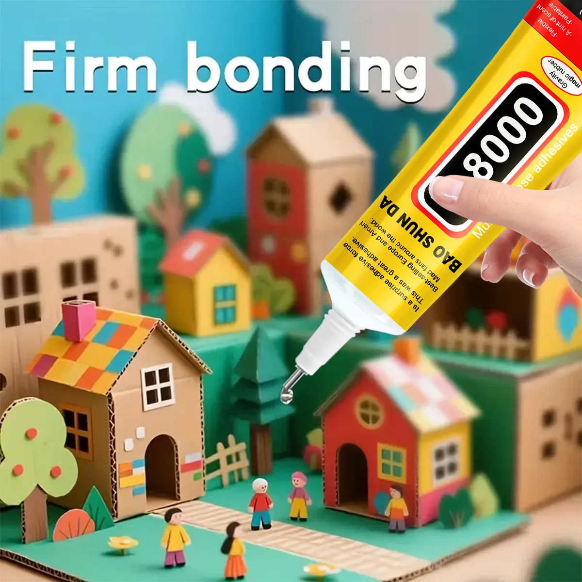 1/3/10Pcs T8000 Glue 110ml Phone Screen Repair Strong Transparent Super Adhesive Glass Jewelry Crafts Model DIY Touch Screen Tools, T-8000 with Precision Applicator