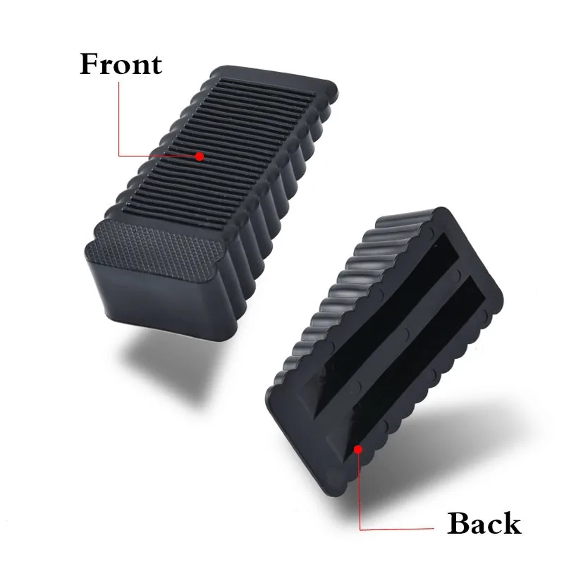 Silicone Door Stopper Reusable Shock Absorbent Block Wedge Doorstops Door Handle Stopper Home Office Door Anti-collision Stopper