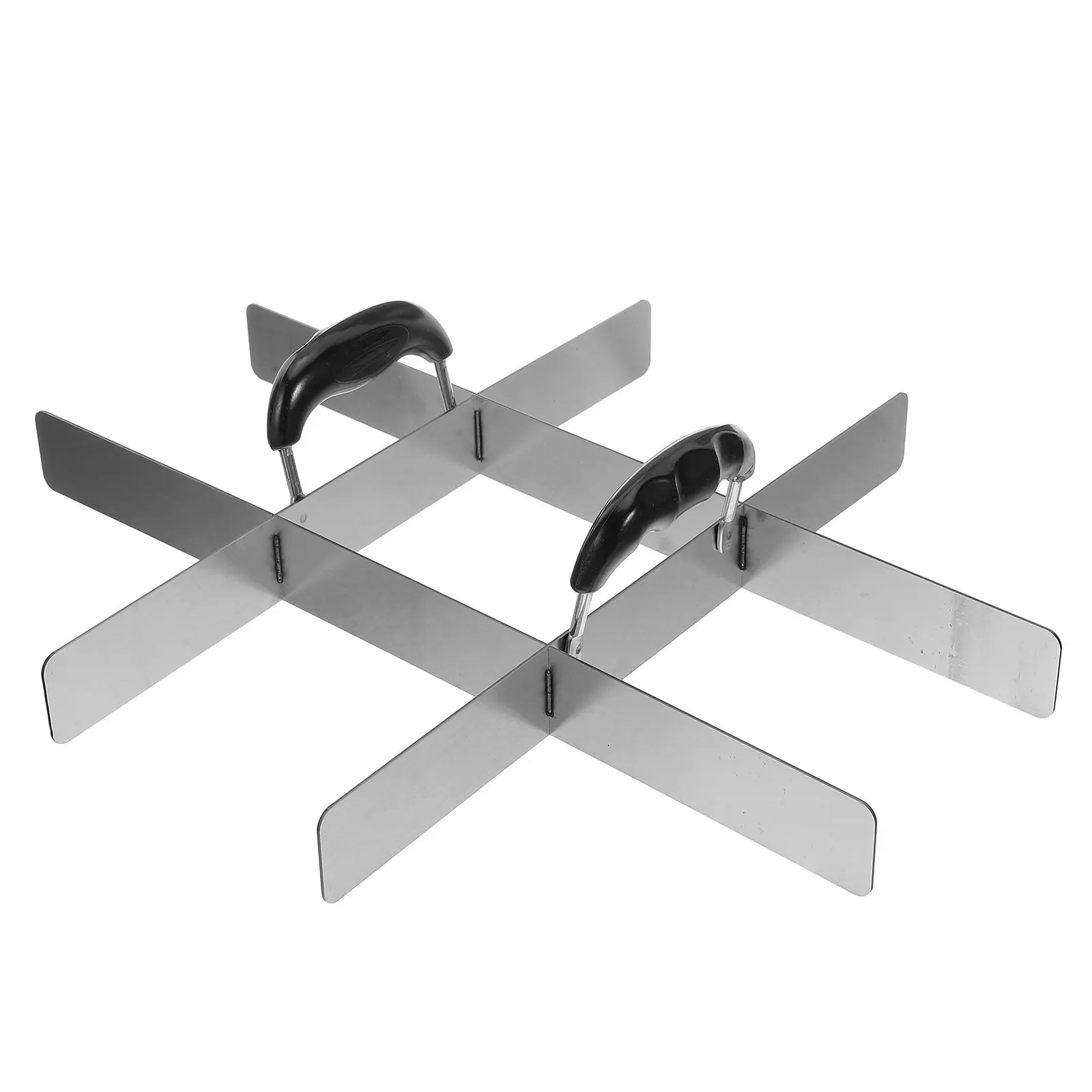 Cake Divider 9 Grids Stainless Steel Brownie Equal Portion Marker Pie Slicer Cheesecake Cutting Guide Rectangular Bread Pan