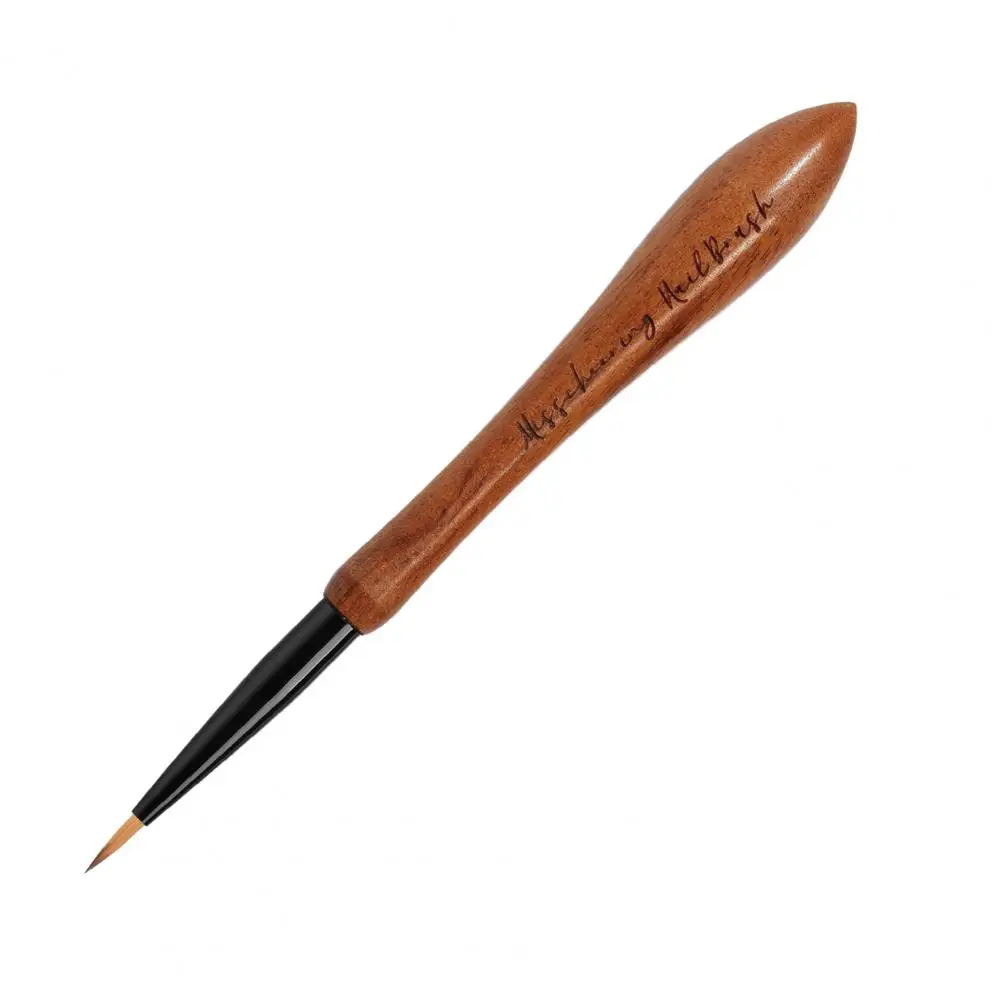 Non-shedding Nail Art Tool 2pcs Nail Art Brush Set Professional Flexible Bristle Manicure Pens Fine Detail Painting for Diy
