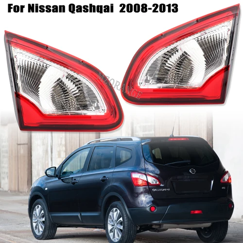 Imagen 2 del producto Luz trasera exterior de coche para Nissan Qashqai 2008-2015 versión europea accesorios de lámpara antiniebla de freno luz de advertencia de coche