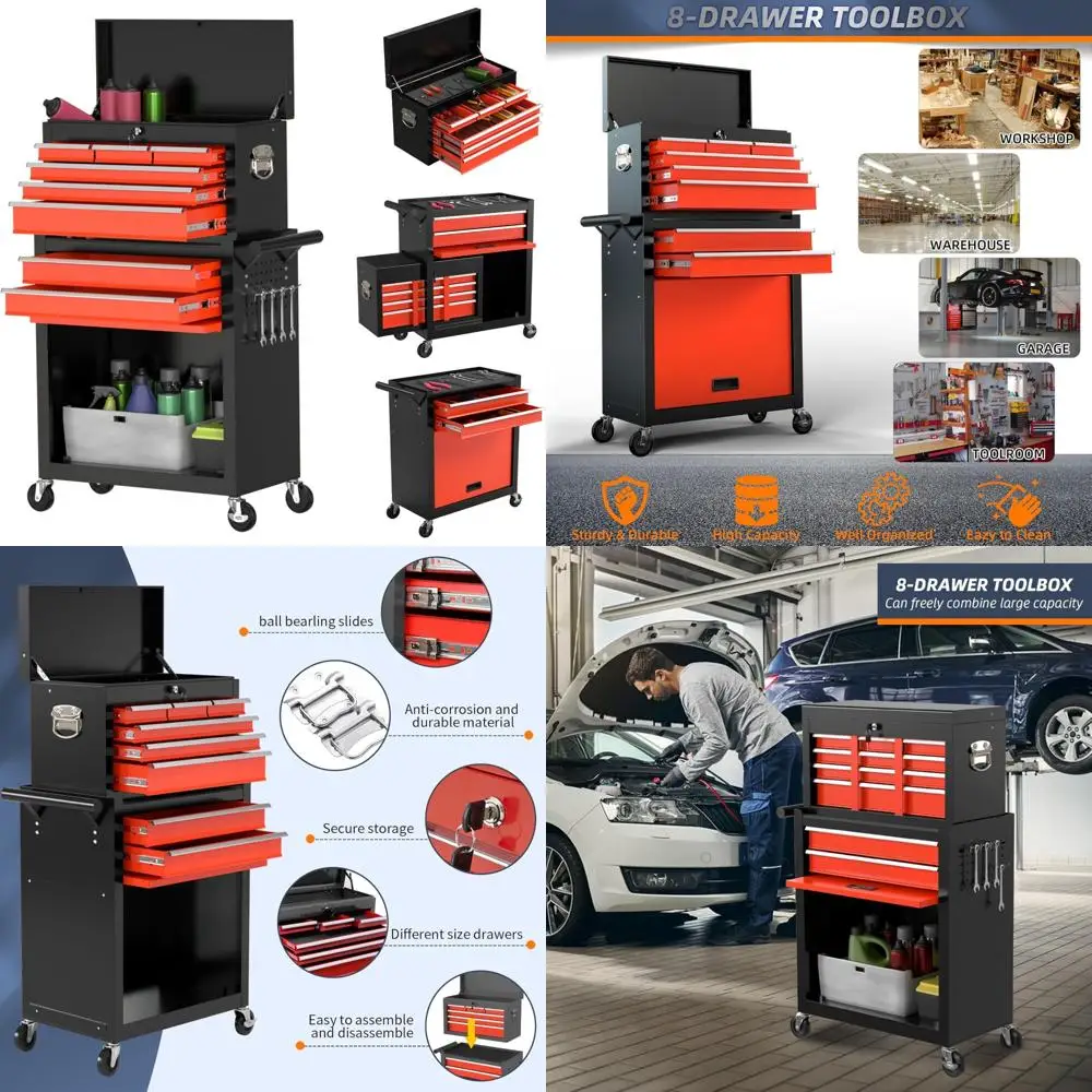 

3-piece spinner luggage set: 20/24/28 inch lightweight abs hard shell suitcases with tsa lock