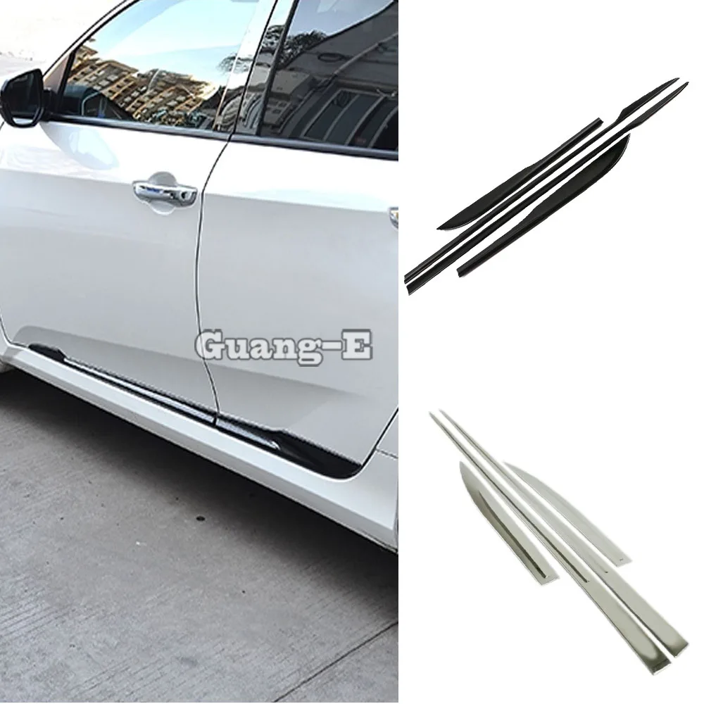 

Cover ABS Plastic/Steel Side Door Body Trim Stick Strip Molding Lamp For Honda Civic 10th Sedan 2016 2017 2018 2019 2020 2021