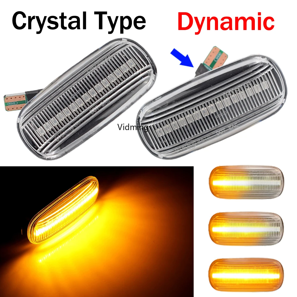 

For Audi A3 S3 8P A4 S4 RS4 B6 B7 A6 S6 RS6 C6 05-08 Dynamic Turn Signal Light LED Side Marker Fender Sequential Indicator Lamp