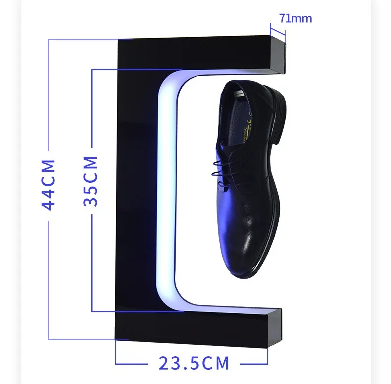 Innovative Product LED Suspension Display Stand Magnetic Suspension Shoe Rack