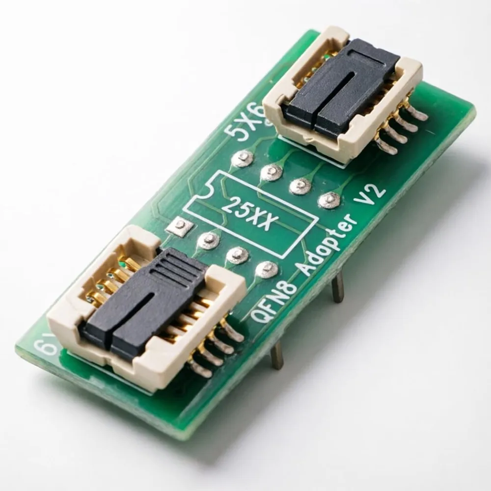 PCB Socket Adapter QFN8 WSON8 DFN8 to DIP8 1.42×0.59in Universal Socket Adapter Two in One Socket Adapter Adapter Burner