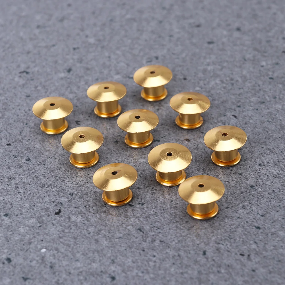 15pcs Alloy Keepers Locking Clasp For Brooches Lightweight Durable Replacement Pin Backs Multi-Function Pin Tack Diy Jewelry