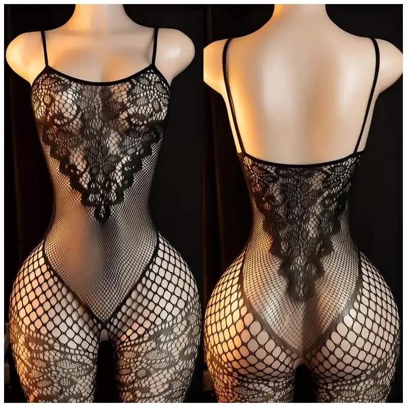 Sexy Lingerie Set for Women Erotic Costumes Sleepwear Porno Bodysuitis Underwear Babydoll Call of The Night Bodystocking Clothes image 4