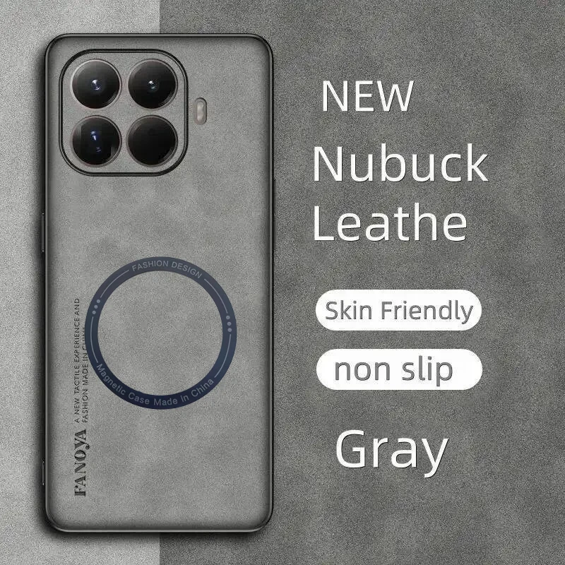 حافظة هاتف مغناطيسية جلدية فاخرة لهاتف Xiaomi 15 TPro Xiaomi 15T Mi 14 T Pro Mi 14 T حافظة ذات ملمس جلدي رقيق #2