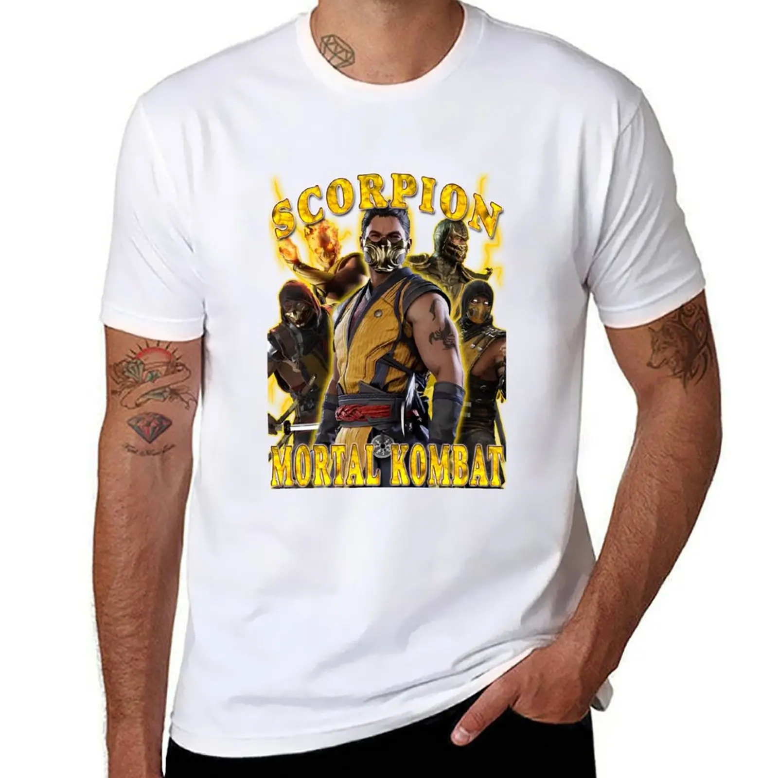 

Mortal Kombat 1 - Scorpion MK T-Shirt t shirt man casual t shirts for man pack white T-Shirt