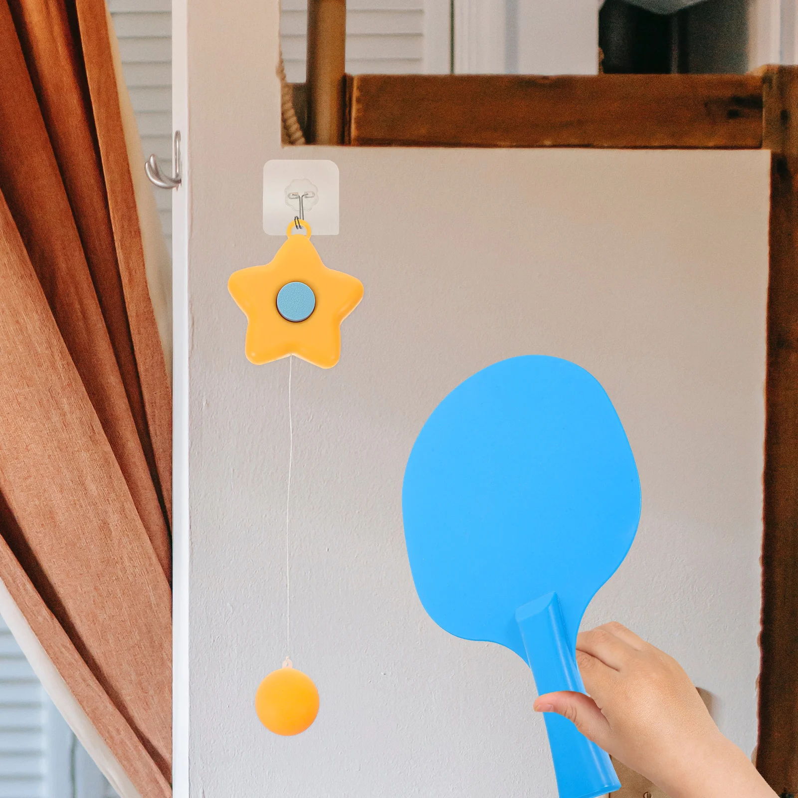 

Hanging Table Tennis Trainer Set Durable Practical Indoor Outdoor Practice Equipment for Beginners Professional Players Fun