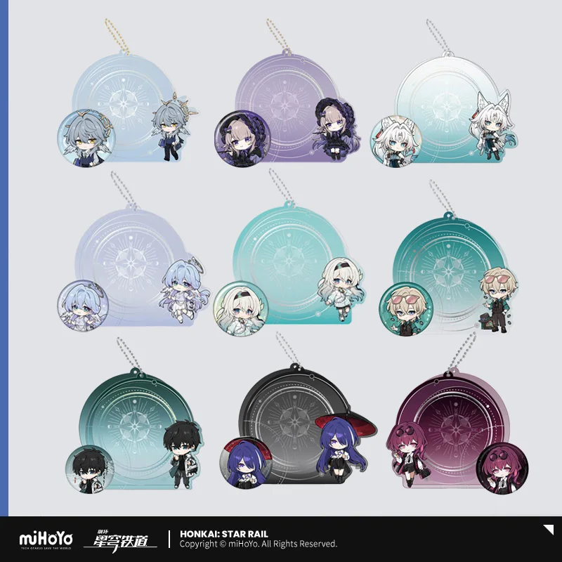 

Sunsyea Honkai Star Rail Official Merch miHoYo Original Authentic Theme Series Badge Display Acrylic Storage Cover Acheron Kafka
