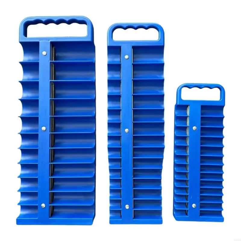 Custodia per archiviazione con presa magnetica accesso rapido. Costruzione in plastica lunga durata