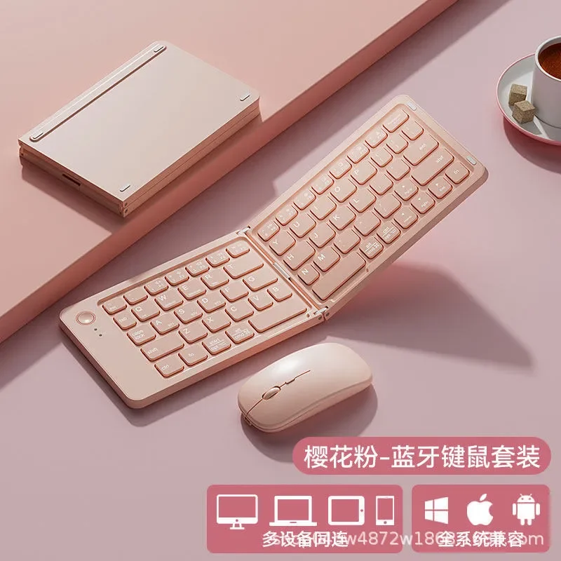 Wireless Bluetooth Keyboard Mouse Combo Silent Portable Mini Rechargeable for iPad Laptop Tablet PC Office Home Travel Use