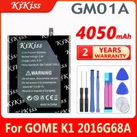 KiKiss 4050mAh GM01A Replacement Battery For GOME K1 2016G68A Smartphone Batteries ACCU Lithium Spare Battery