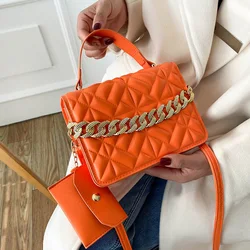 Luxury Handbags Designer Women Shoulder Bag Fashion Plaid Pu Leather Crossbody Bags With Coin Purses