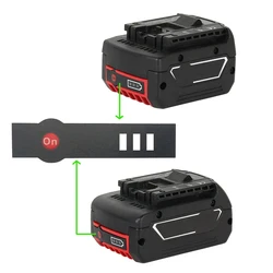 10PCS Battery LED Label Tag Battery LED Key Stickers Li-ion Battery Capacity Stickers For Bo s 18/14.4V Lithium Battery Parts