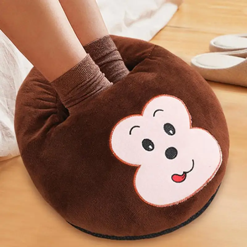 Winter Electric Foot Heating Pad USB Charging Soft Plush Washable Foot Warmer Heater Improve Sleeping Household Foot Warming Mat