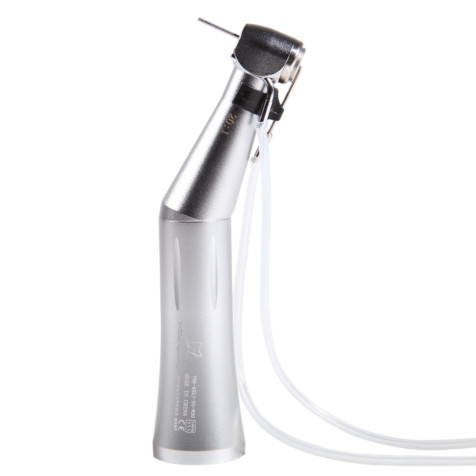 Dental 20:1 Contra Angle Push Button Handpiece Dentist Surgical Turbine Internal & External Irrigation Fit im plant Motor