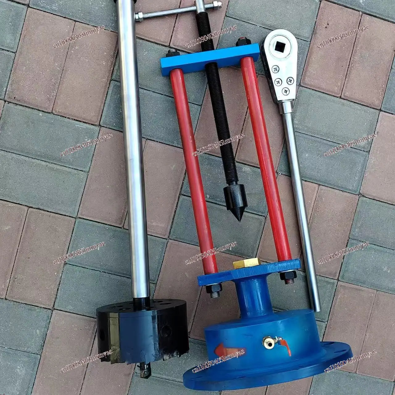 Manual Non-stop Water Pressure Pipeline Opening Machine Tap Water Driller for Home Repair Tool