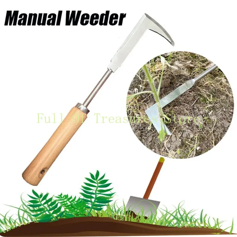 Garden Weeding Tool Weeding Puller L-shaped Manual Crack Weeder Weed Extractor Removal Agricultural Bonsai Supplies Hand Tool