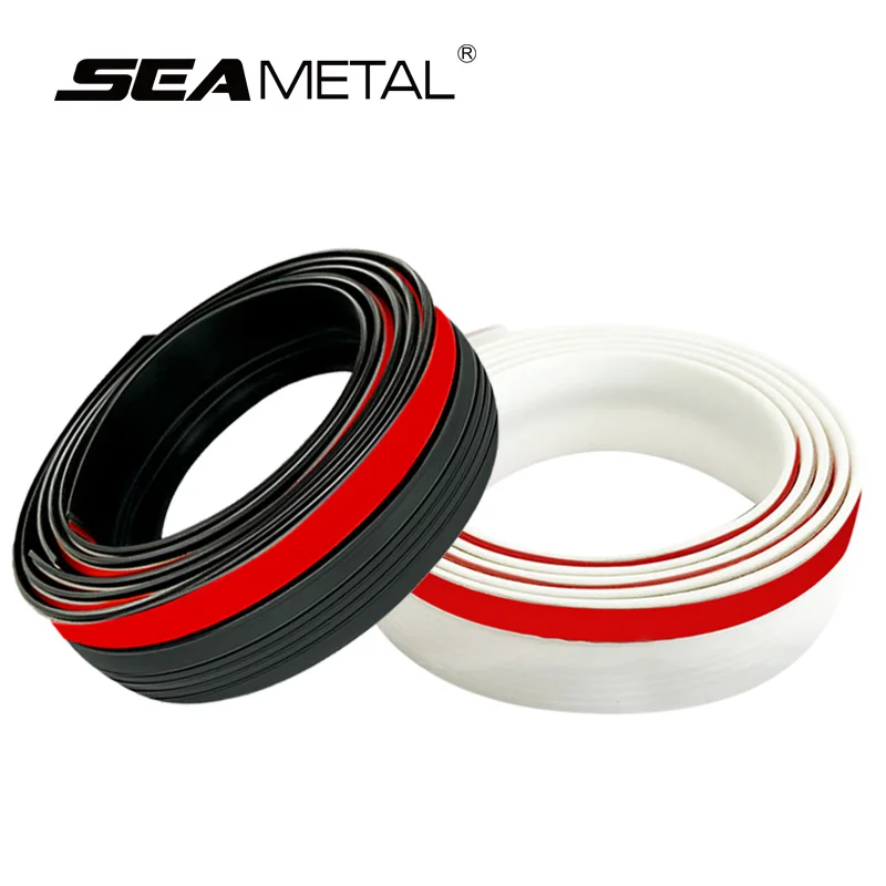 CarTrunk Rubber Sealing Strip Seal Sticker For Trunk Lid Gap Dustproof Waterproof Sealant For SUV Sedan Hatchback Potector Strip