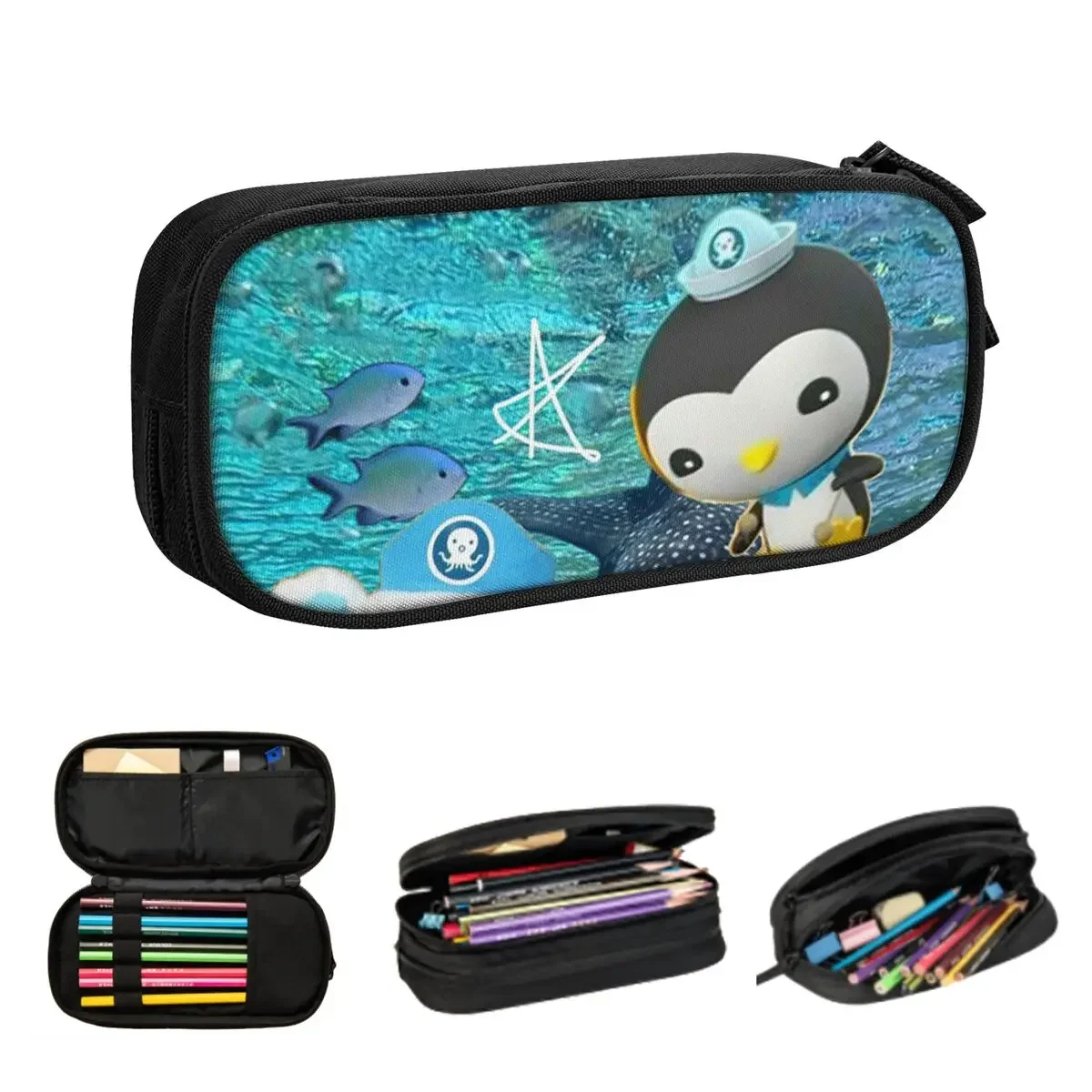

Octonauts Pencil Cases for Student Gifts Pen Box Pencil Bag Large Storage Pencil Pouch Storage Stationery Supplies