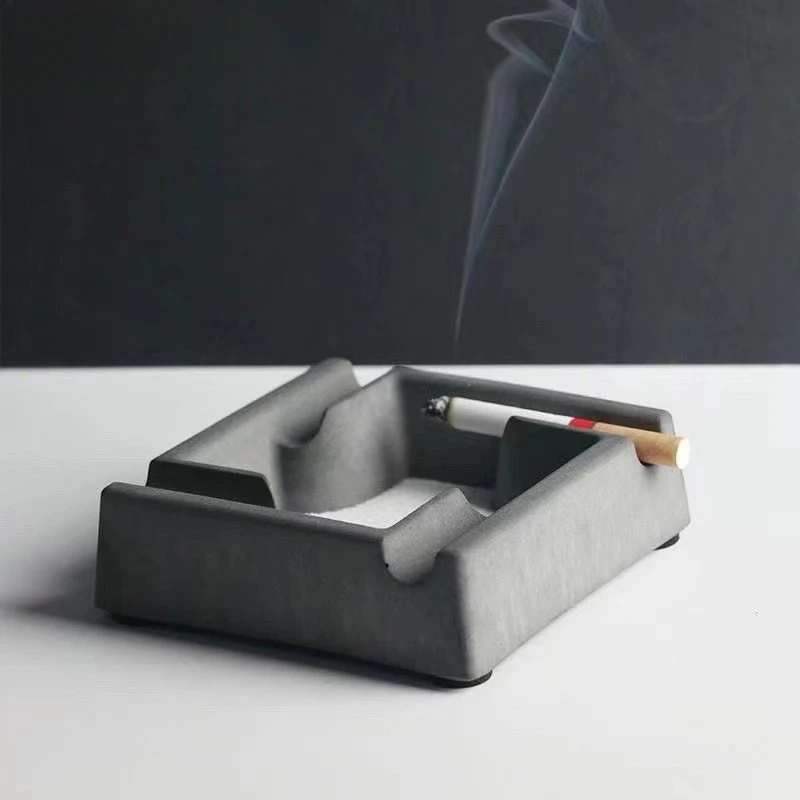 Ashtrays with a sense of luxury, niche, square home living room, office style, creative and personalized trend